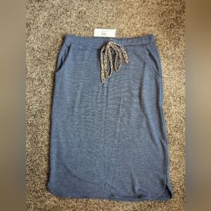 Leopard tie midi skirt